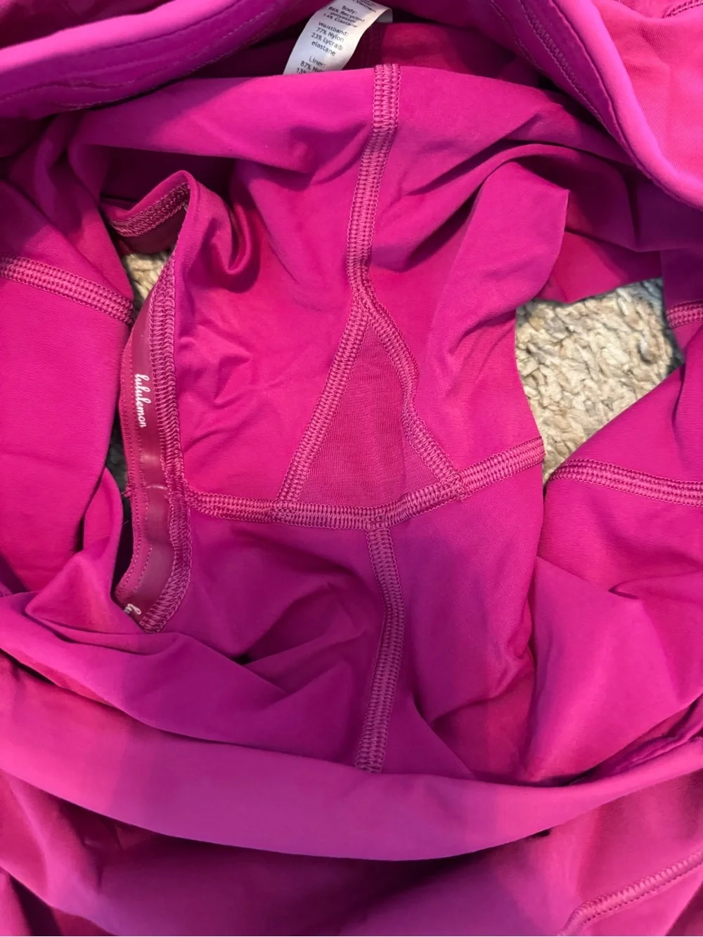 lululemon athletica Magenta Pleated Athletic Skirt